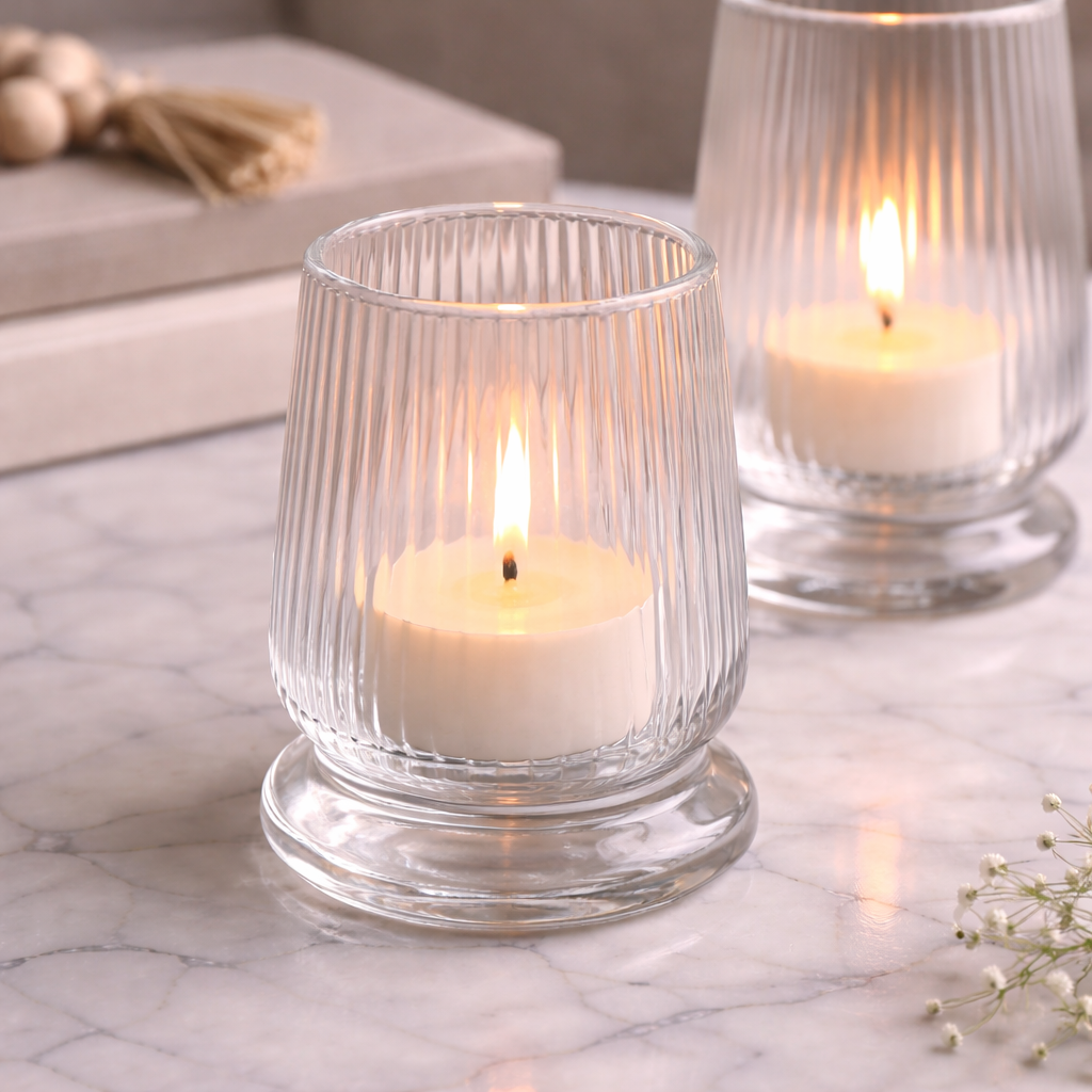 Pure Harmony Glass Candle Holder