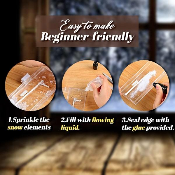 Snowy Street Scene Night Light DIY Set