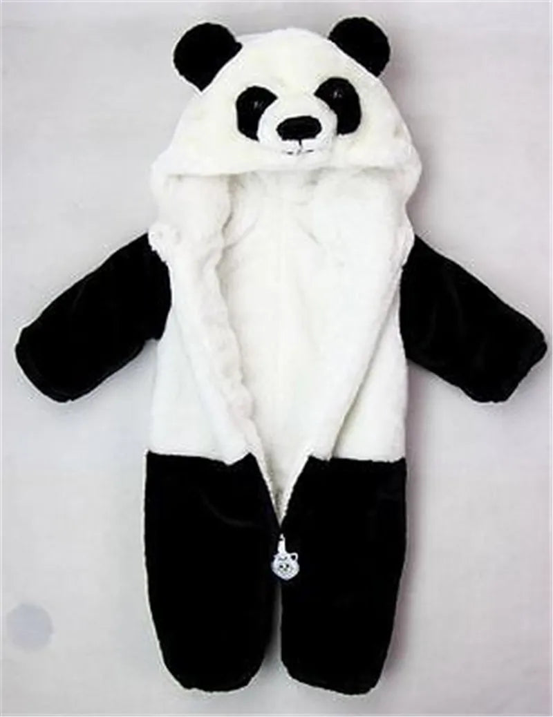 0-36months Newborn Baby Clothes Panda Animal Hooded Rompers