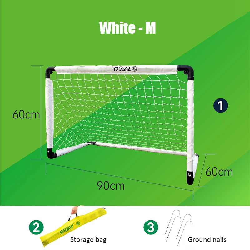 Portable Folding Youth Soccer Goal Installation-free Kid Football Goal Net