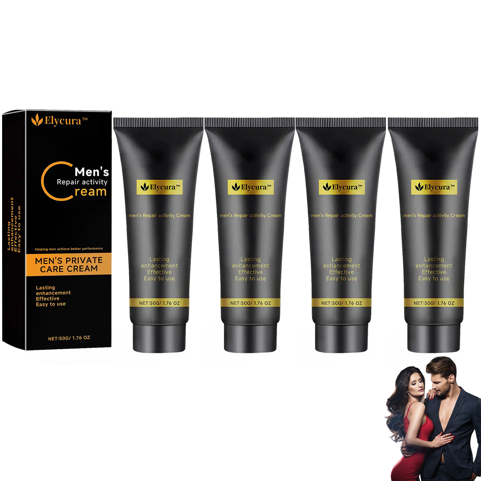 Elycura Mens Intimate Cream, Advanced Skin Body Butter for Men, Elycura Men's Repair Activity Cream, Restore Vitality, Regain Confidence