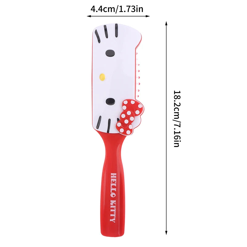 HelloKitty Air Cushion Comb Anime Kawaii Cute Girl Long Hair Hair Comb Pink Portable Comb Kids Gifts