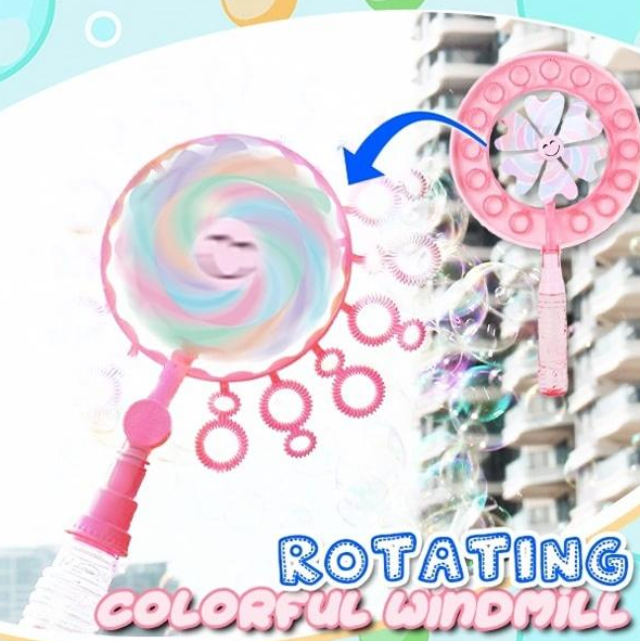 Fun Windmill Bubble Wand Set