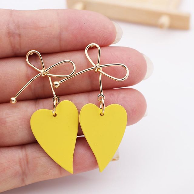 Geometric-shaped drop earrings