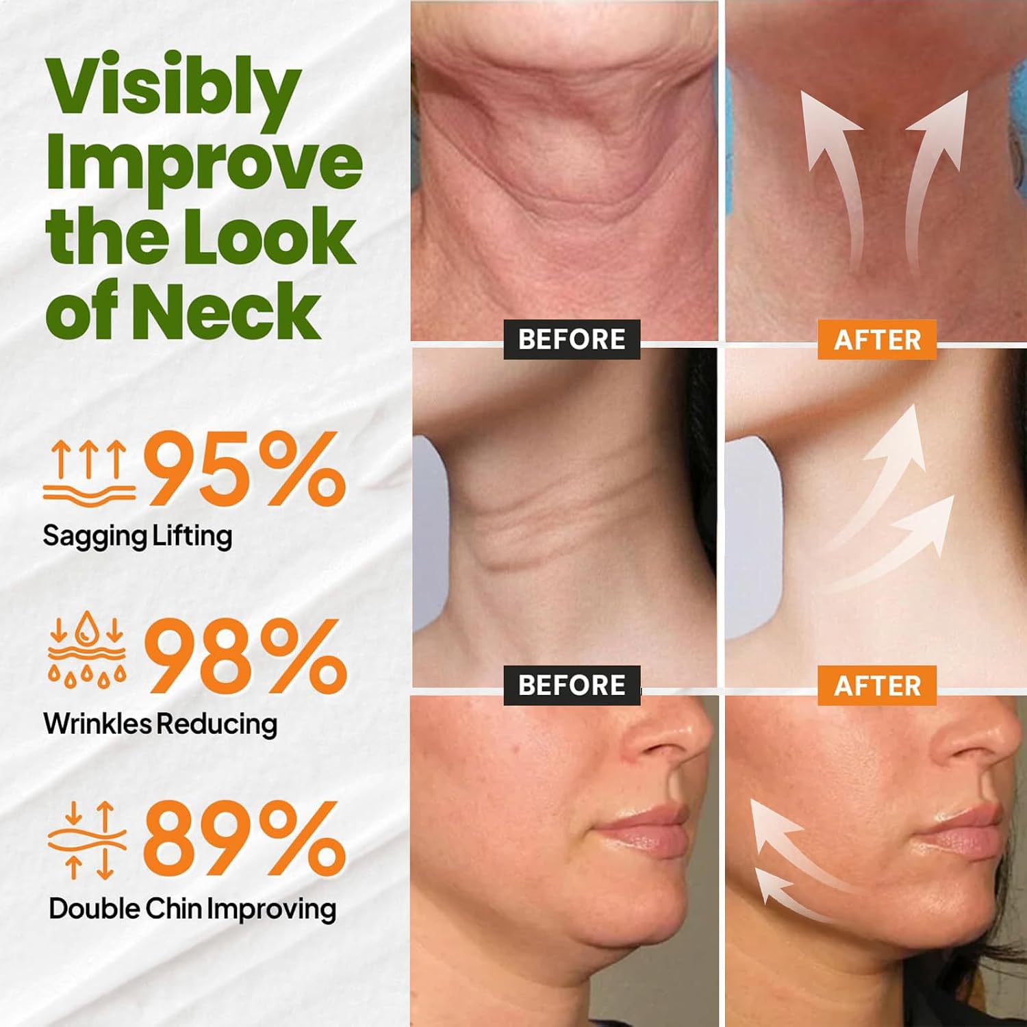 Collagen Fullerene Neck Cream, 2026 New Advanced Firming & Wrinkle-Reducing Cream with Collagen Peptides, Moisturizing & Pore Minimizer, Natural Anti-Wrinkle Serum for All Skin Types