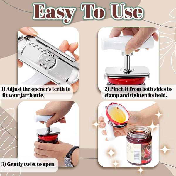 Easy-Twist Adjustable Bottle and Jar Opener