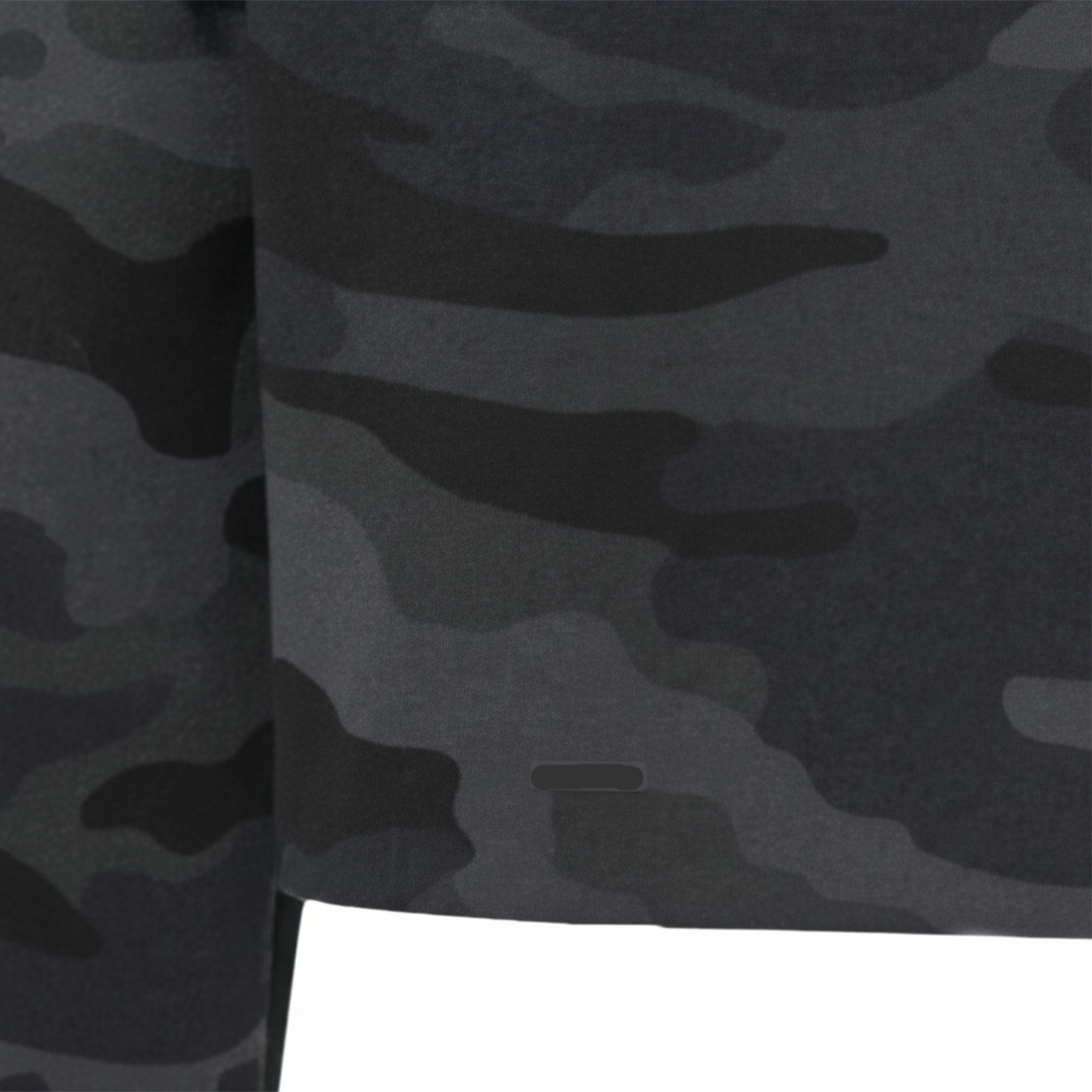 Cropped Crew Neck (Women's) Black Camo