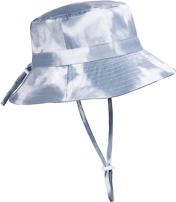 LUCKYSONG Adjustable Wide Brim Sun Hat - Summer Bucket Hat  for Infant Toddler and Kids UPF 50+