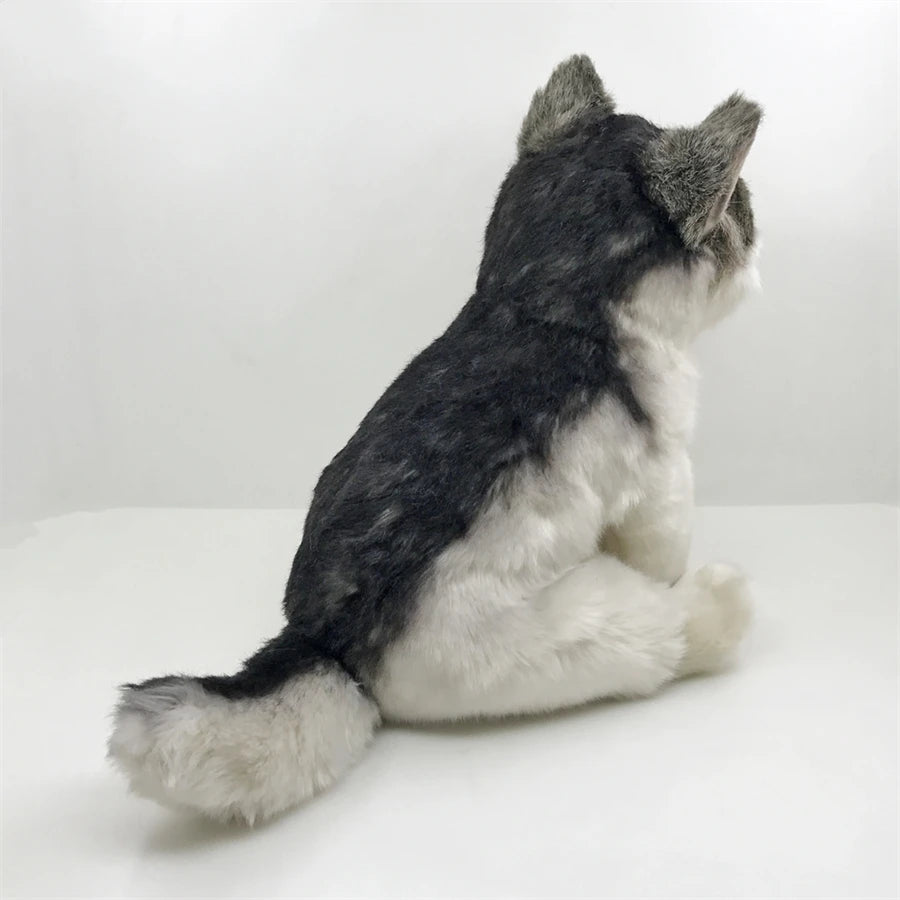 Coyote High Fidelity Anime Cute Gray Wolf Plushie Dog Plush Toys Lifelike Animals Simulation Stuffed Doll Kawai Toy Gifts Kids