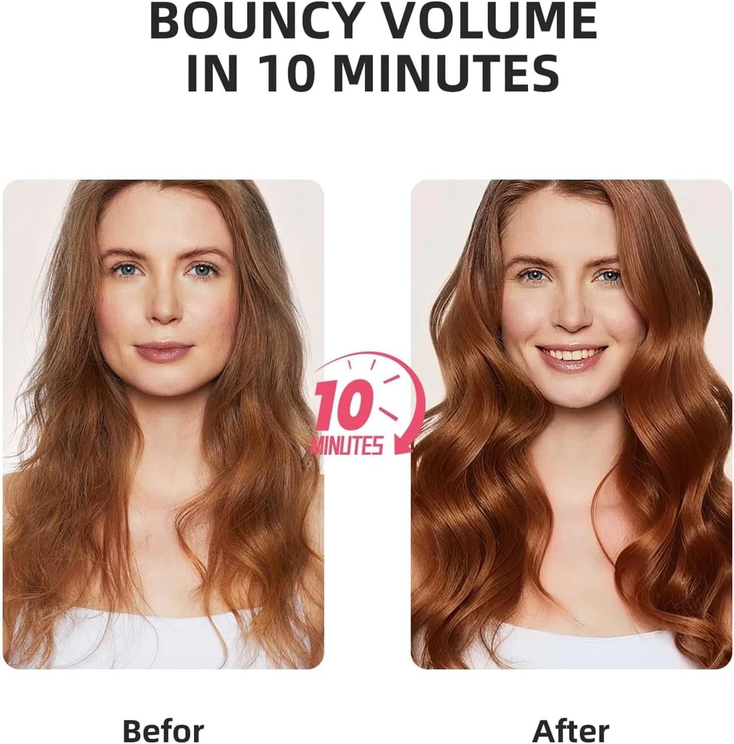 ♥️🪮 3-in-1 Ionic Hair Straightening Brush