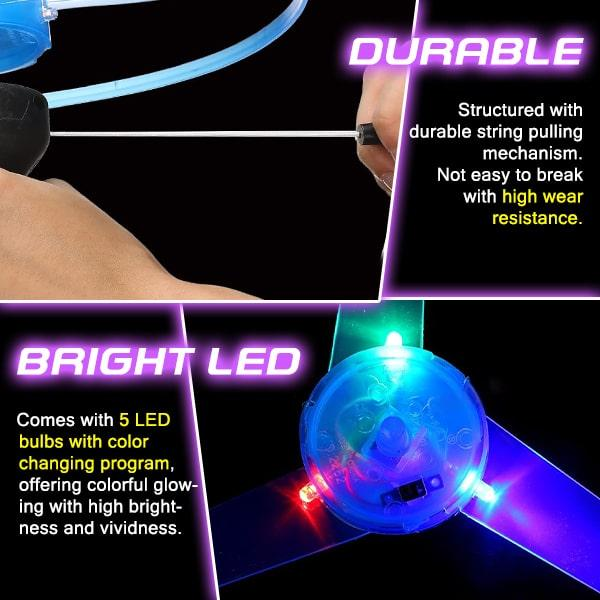 Fun Flashing Flying Disc Spin