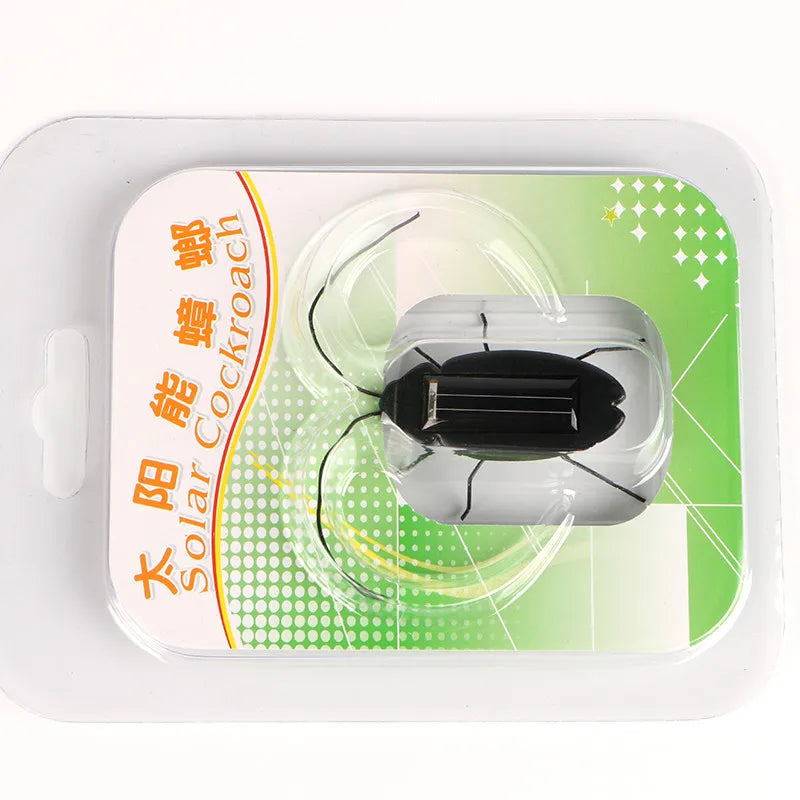 Novelty and Gag Toys Solar Power Cockroach Insect Bug Teaching Toy Gift Baby Kids Plastic Insect Solar Toy