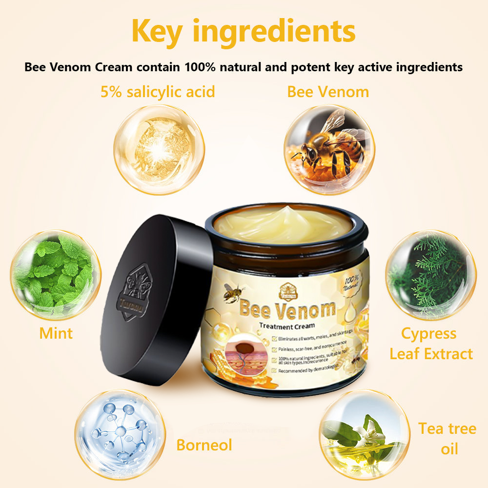 𝗧𝗟𝗢𝗣𝗔® Bee Venom Skin Treatment Cream – AAD Recommended👨‍⚕️(🔥LAST DAY 70% OFF)🔥
