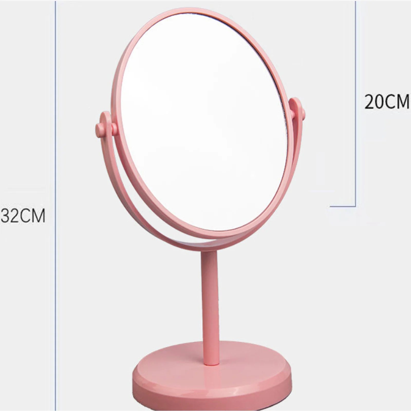 Desktop Makeup Mirror Girls' Dressing Table Stand Mirror Single-Sided Rotatable Vanity Mirror Exquisite Charm Women's Gift