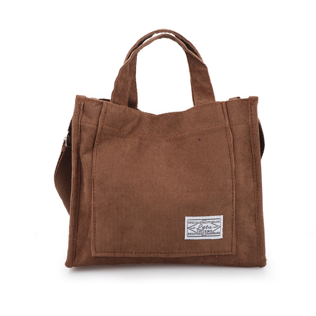 Luxury Designer Handbag Corduroy Ladies Bag New Trend Single Shoulder Bag Solid Color Buckle Messenger Bag Small Square Bag
