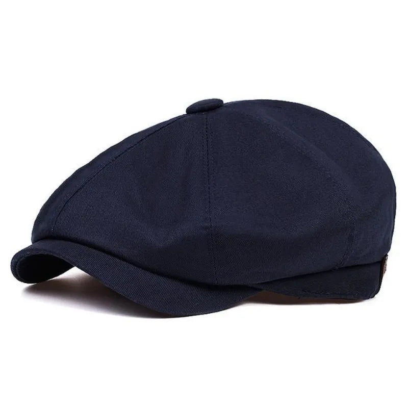 Fashion Newsboy Cap Men's Twill Cotton Hat 8 Panel Hat Baker Caps RetroGatsby Hats Casual Brand Cap Beret for Male Gorras Hombre