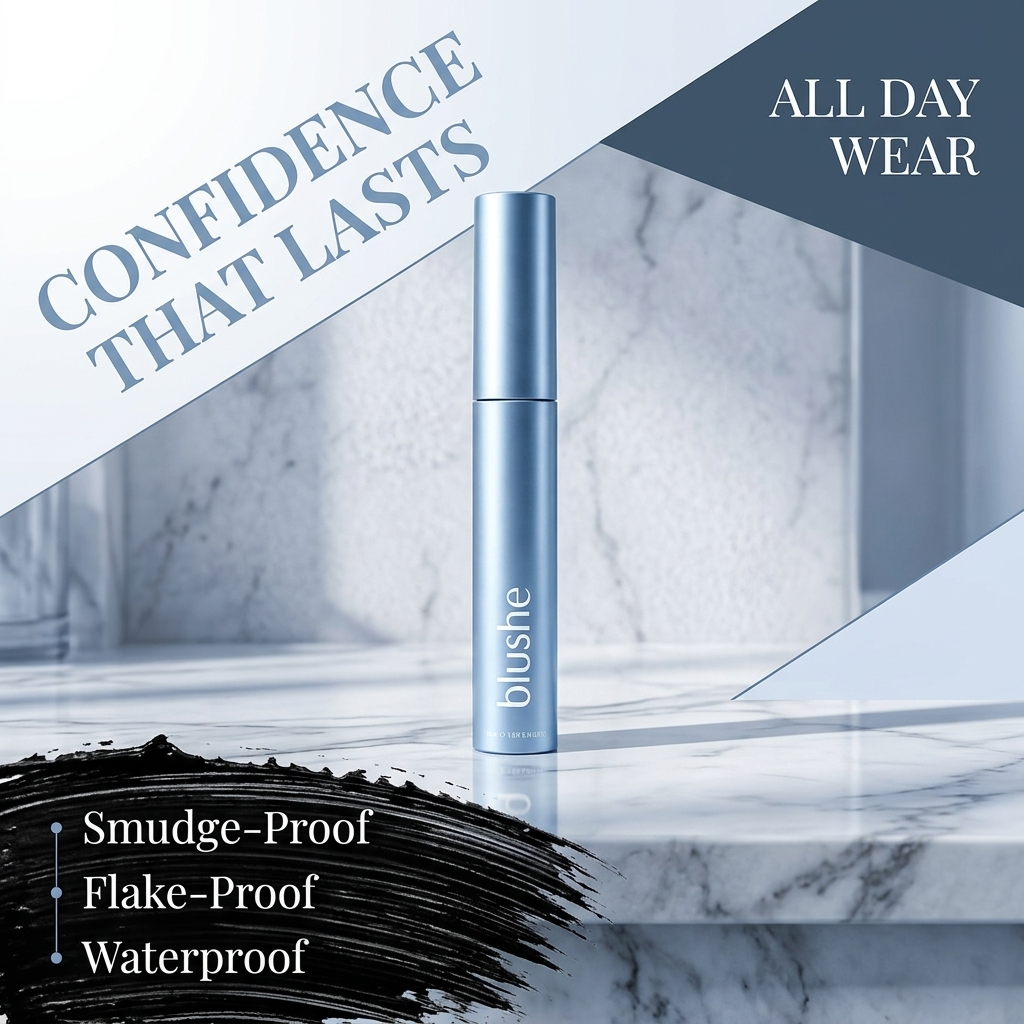 Blushe Mascara With Growth Serum, Blush Korean Mascara Growth Serum, Korean Mascara, Lash Enhancement