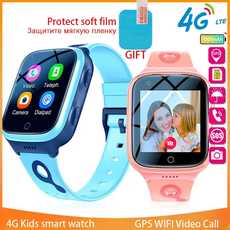 Smart Watch Camera SOS GPS WIFI Video Call Waterproof Monitor Tracker Location LBS Baby Children Smartwatch Gift