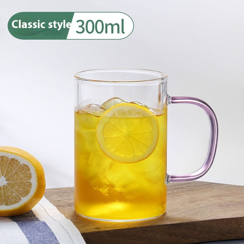 Glass Handle Water Cup Household Heat-resistant Breakfast Cup