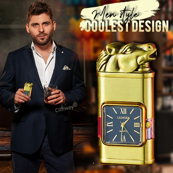 Cithway® Windproof Dual-Flame Vintage Watch Lighter