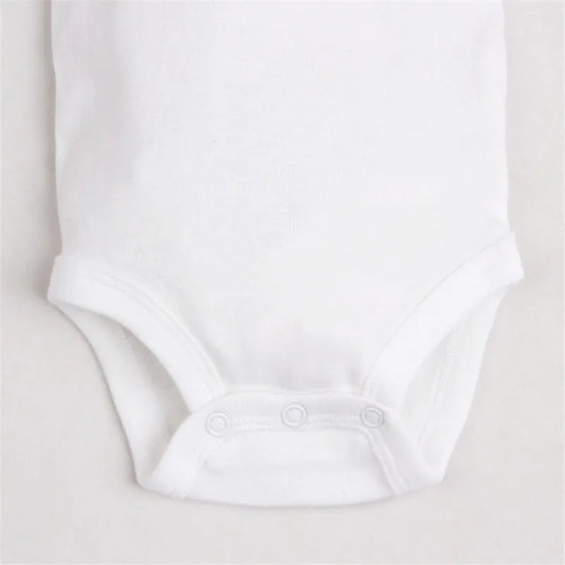 5/10 PCS/LOT Newborn Baby Clothing  summer Baby Boy Girl Clothes 100% Cotton White Kids Infant Bebe Bodysuits & Jumpsuits