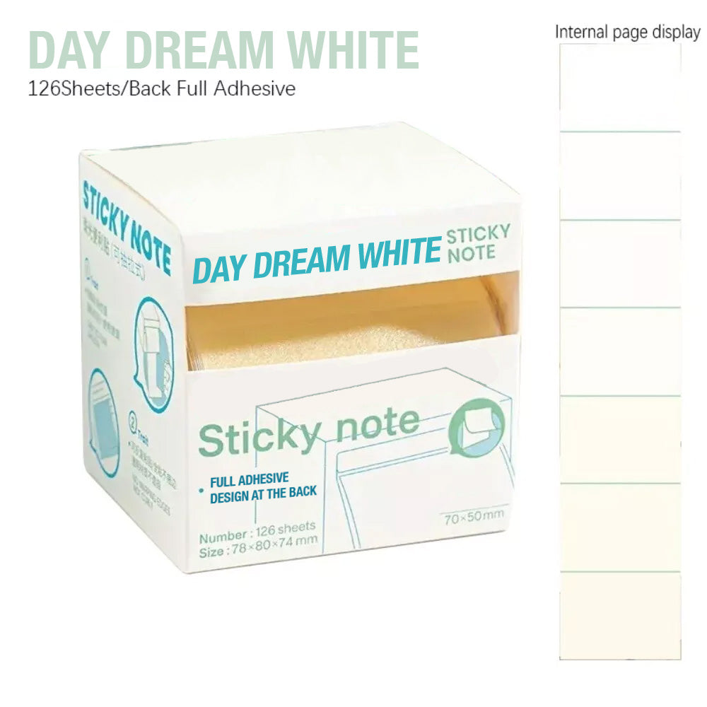 Transparent Pearl Tab Sticky Notes (126 Sheets)