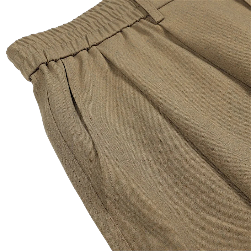 Oversized pleated wide leg pant