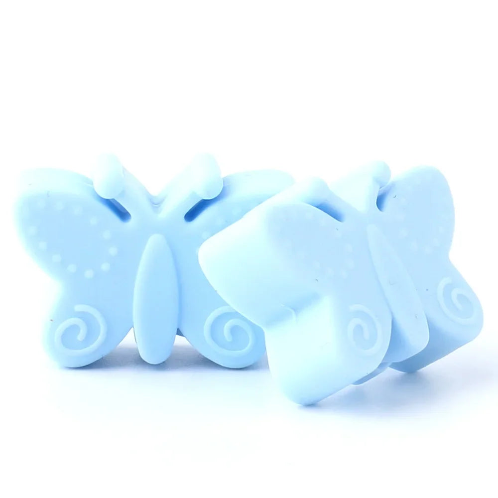 10pcs Silicone Beads Heart Bow Shape Accessories Silicone Holder Clip  Pen Decor Chain Making Focal Accessories Jewelry