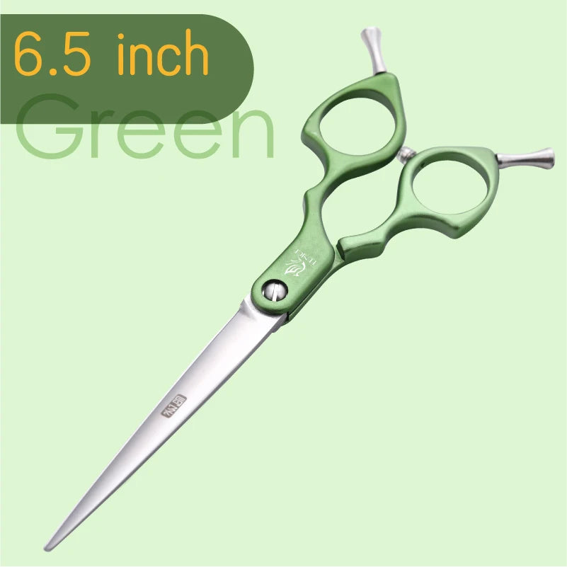 Fenice 6.5/7.0 inch Dog Professional Dog Grooming Straight Cutting Shears JP440C Stainless Steel with High Quality Alloy Handle