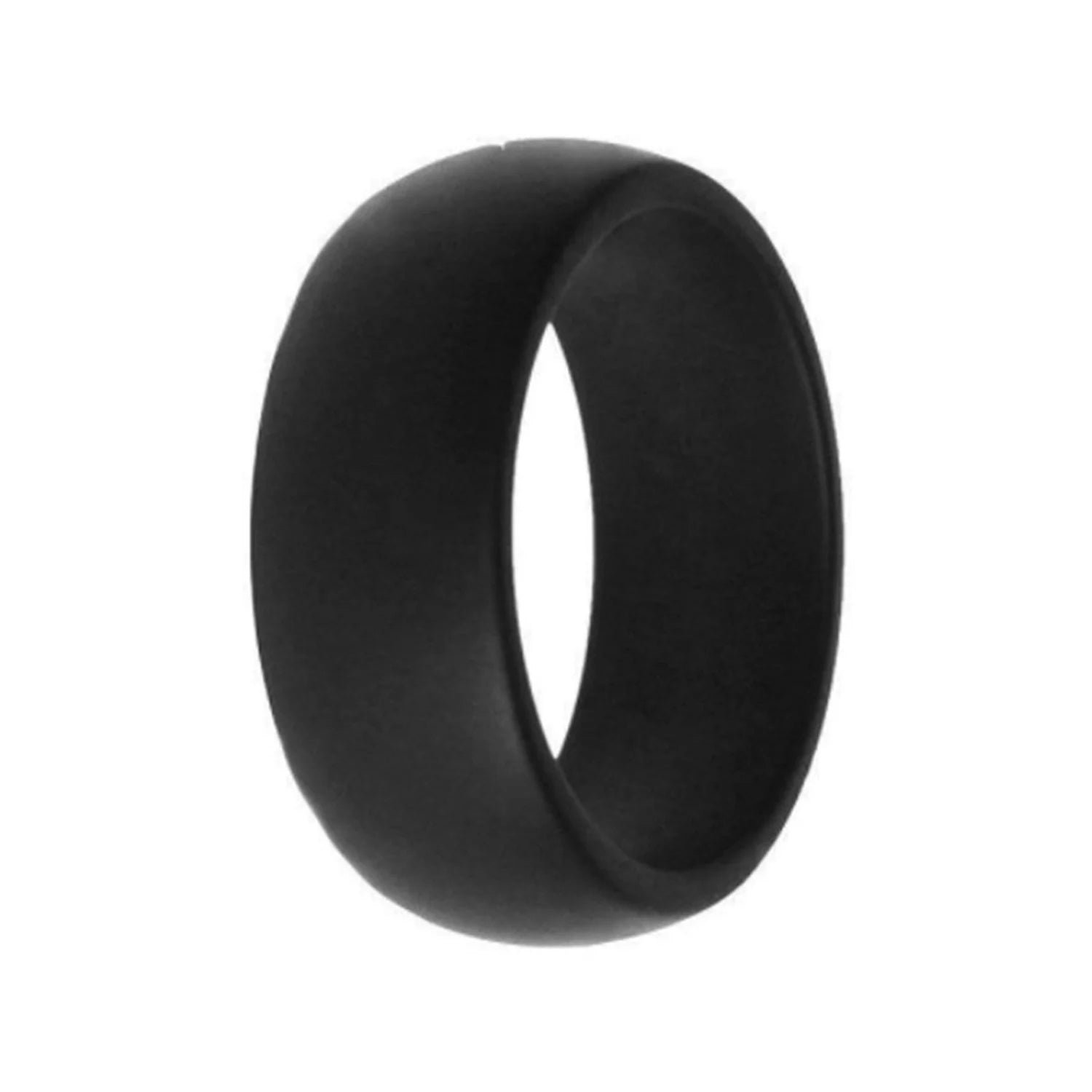 Men&Women New Men Silicone Rings 7-12 Size Hypoallergenic Flexible Men Wedding Rubber Bands 8mm Food Grade Silicone Finger Ring