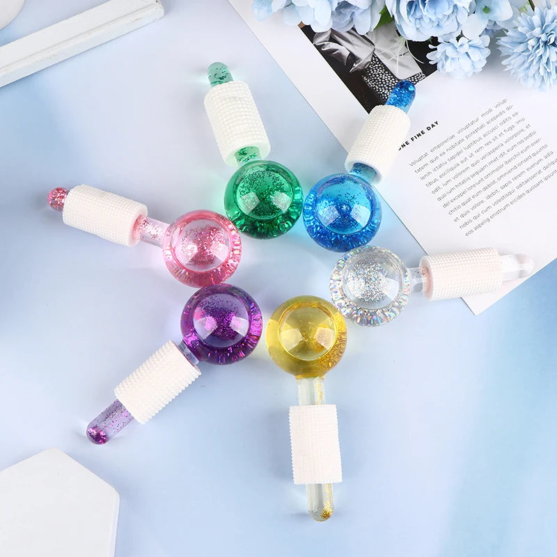 1Pc Face Roller Tightening Redness Soothing Salon Wrinkle Remover Ice Globes Facial Massager Ice Roller Skin Care Tools