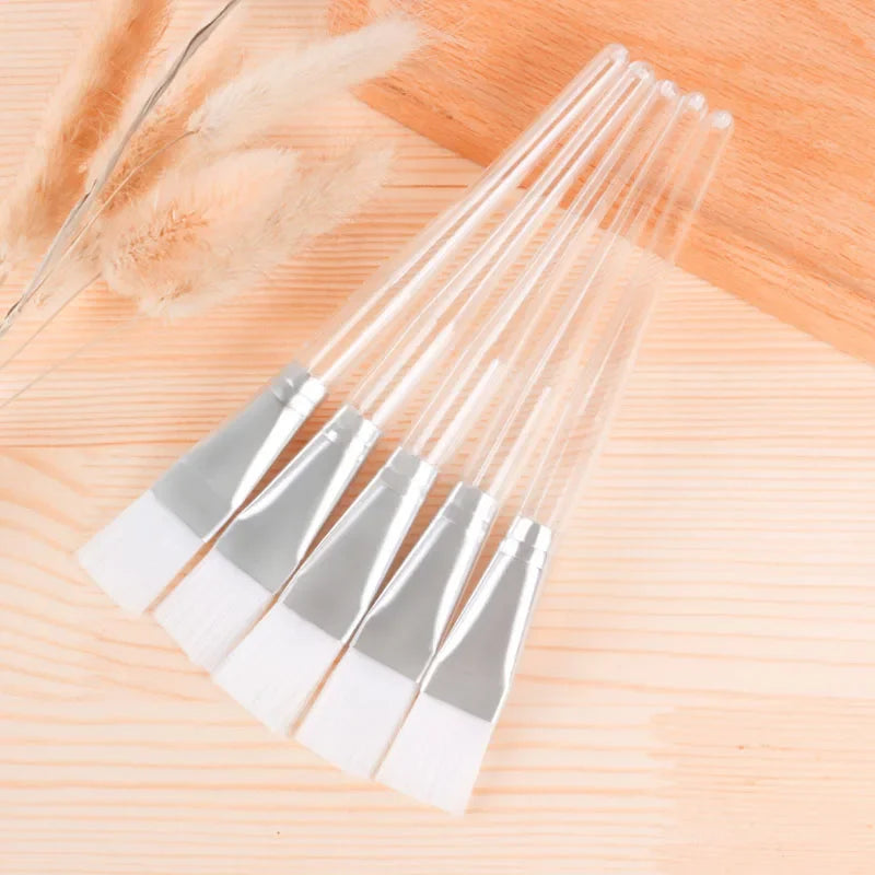 Mask Brush Transparent Handle Face Mask Mud Mixing Brush Skin Care Cosmetic Applicator Make Up Brushes Cosmetic Beauty Tools