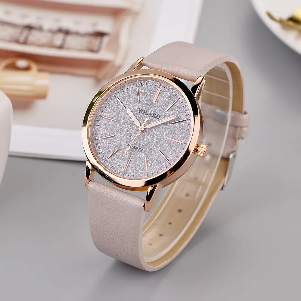 Women's Watches Brand Luxury Fashion Ladies Watch Leather Watch Women Female Quartz Wristwatches Montre Femme