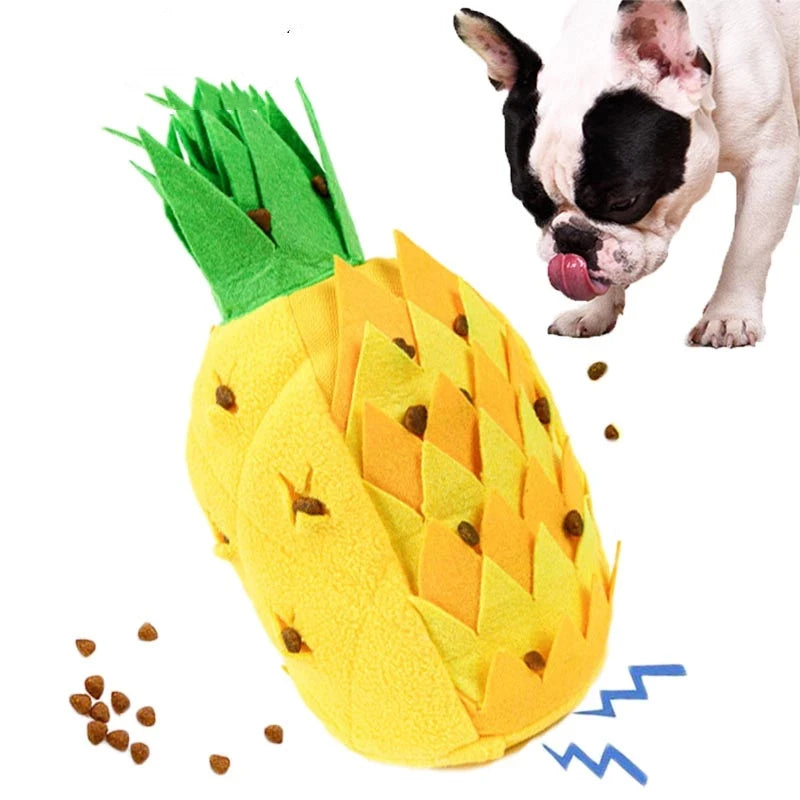 Pet Toys Dog Sniffing Pineapple Pet Training Blanket Puzzle Toys Sniffing Training Pad Activity Blanket Feeding Dog Stuff