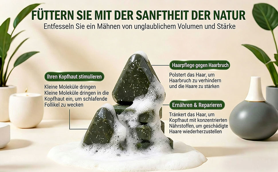 Yoracare Korean Scalp Revival Bar, 2026 Yoracare Rosmarin & Aminosäuren stärkender Anti-Verdünnungs-Shampoo-Riegel, feuchtigkeitsspendende und kopfhautfreundliche Kräuterpflege 80g
