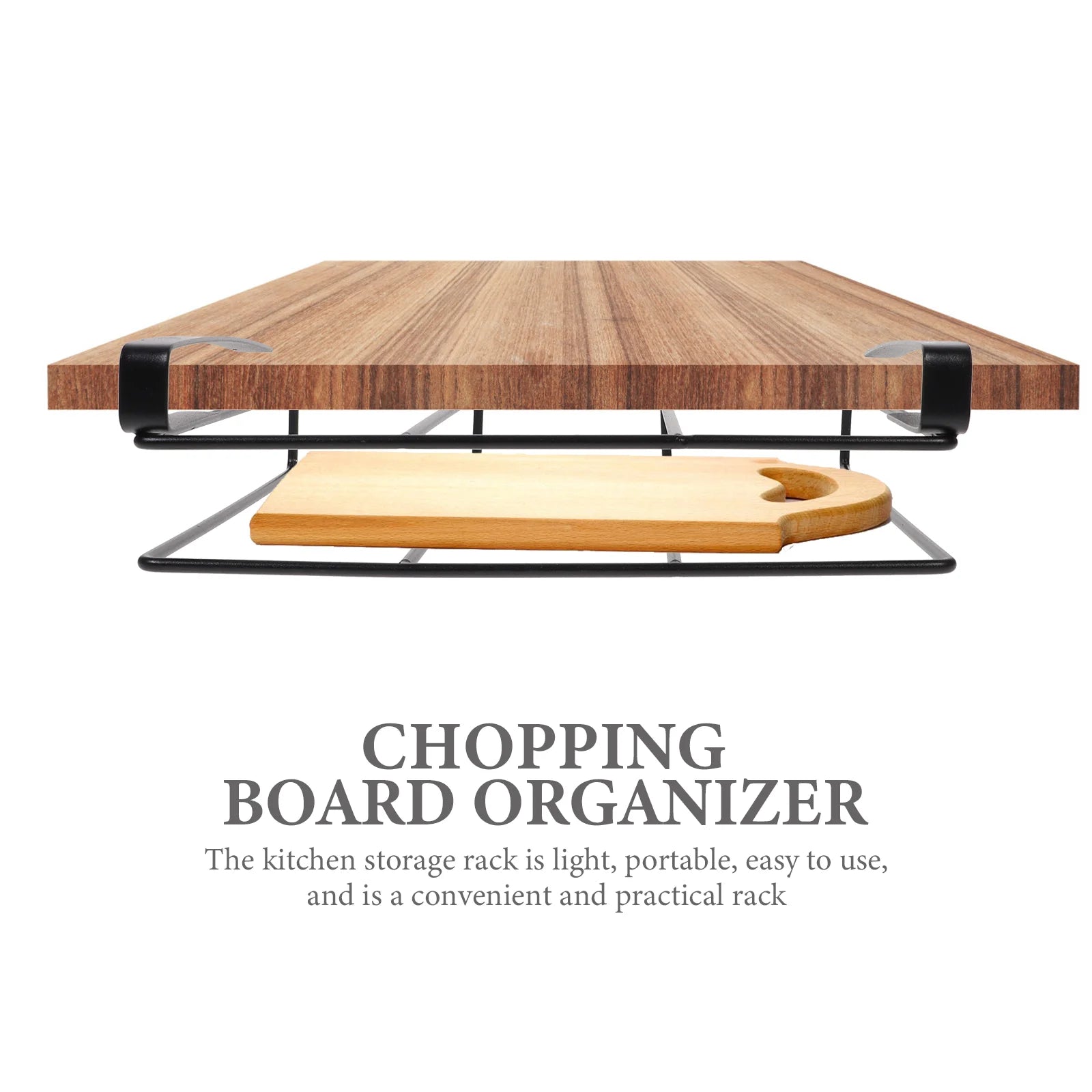 Chopping Board Stand Hanging Rack Coat Hanger Kitchen Supplies Organizer under Cabinet Storage
