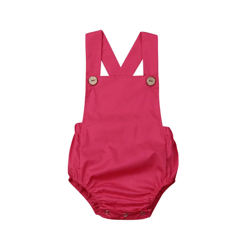 0-3Y Newborn Kids Bodysuit Baby Boy Girl Clothes Jumpsuit Sunsuit Outfits Soild Children's Clothes Baby Summer Clothing