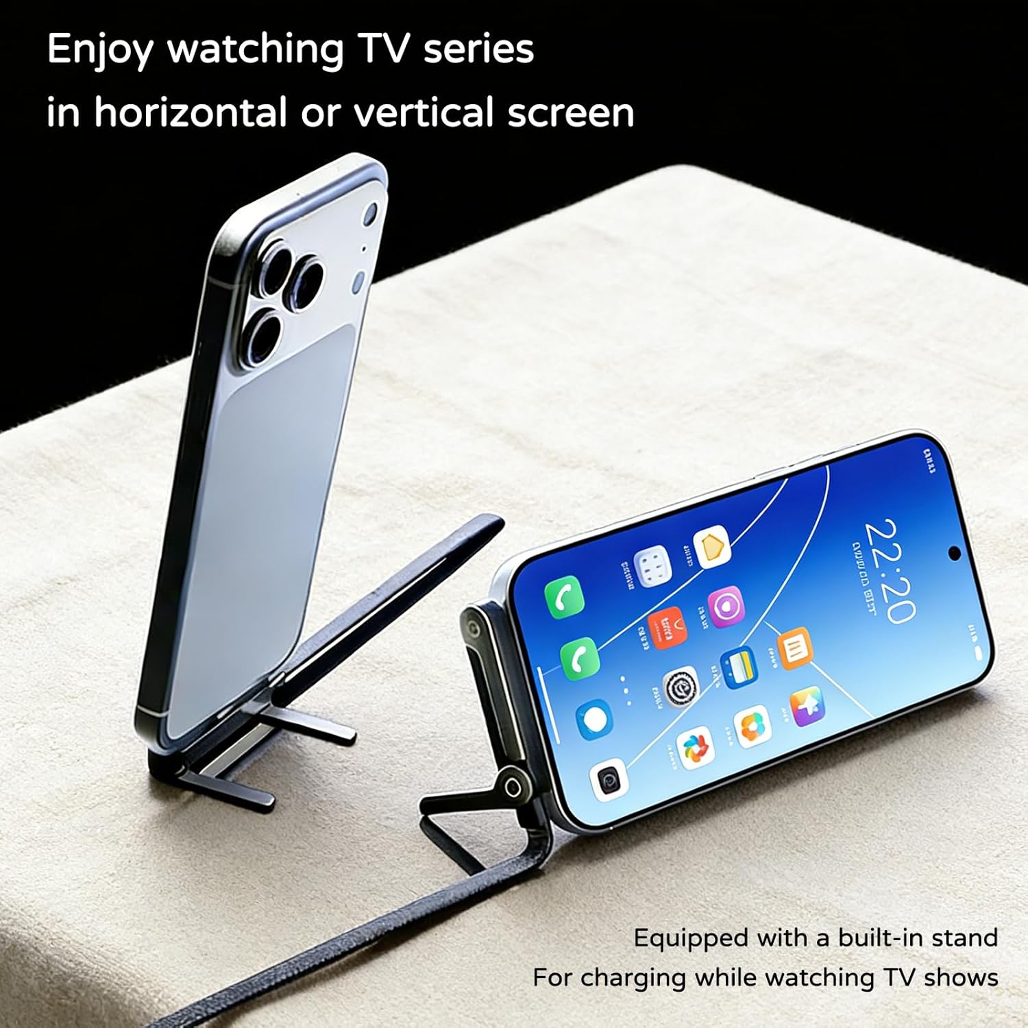 2026 New Sideways Phone Charger, 240w Fast Charging Stand Data Cable with Bendphone Accessories 5 FT with Type C Multi-Angle Adjustable Stand, for Smartphones Tablets Laptops