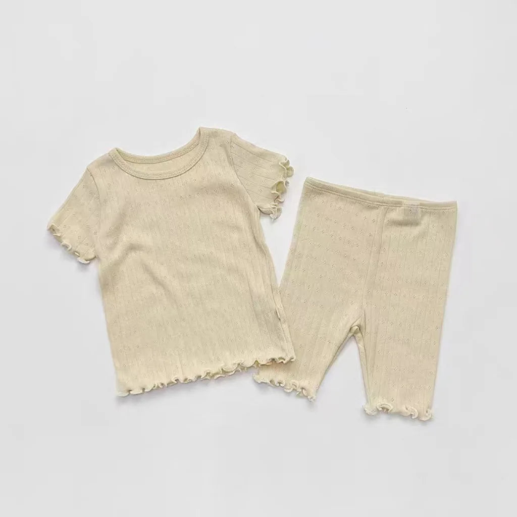 Summer New Baby Cotton Breathable Clothes Set