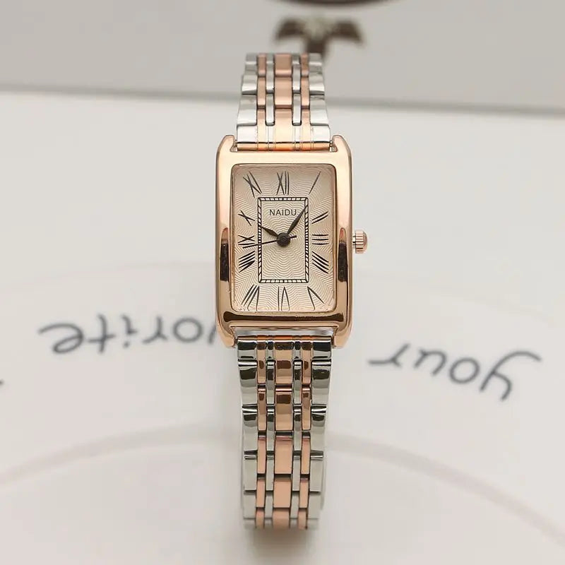 2024 New Women Watch Light Luxury Brand Stainless Steel Ladies Business Watches Female Student Fashion Quartz Wristwatches