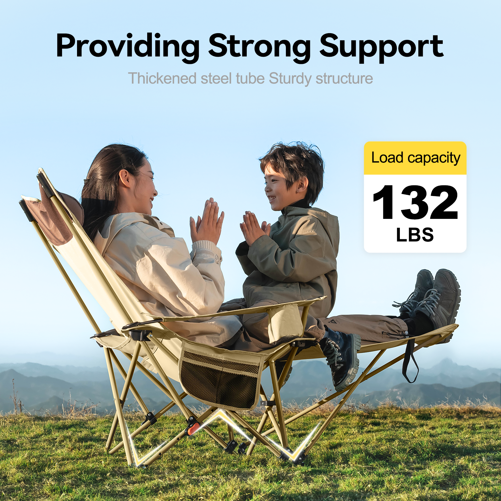 Tanstrider Foldable Camping Lounger 15016