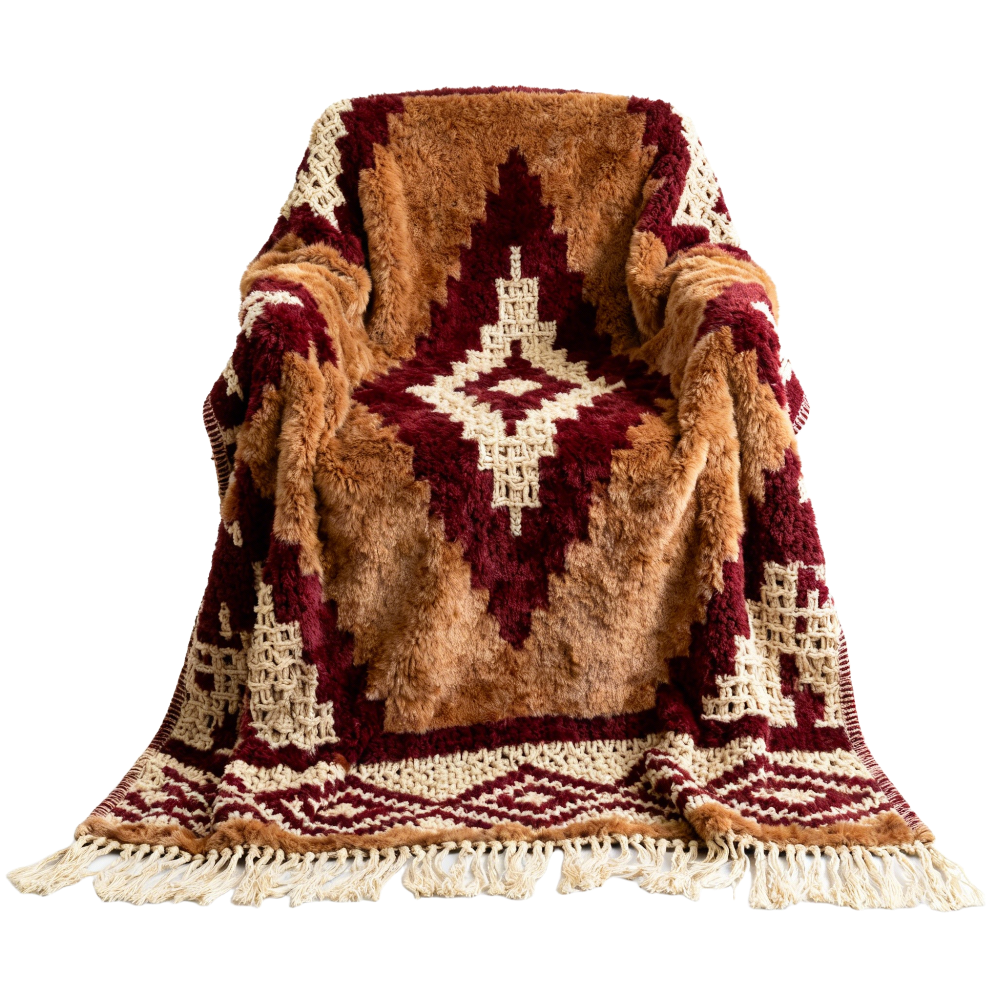 Rustic Southwestern Pattern Throw Blanket