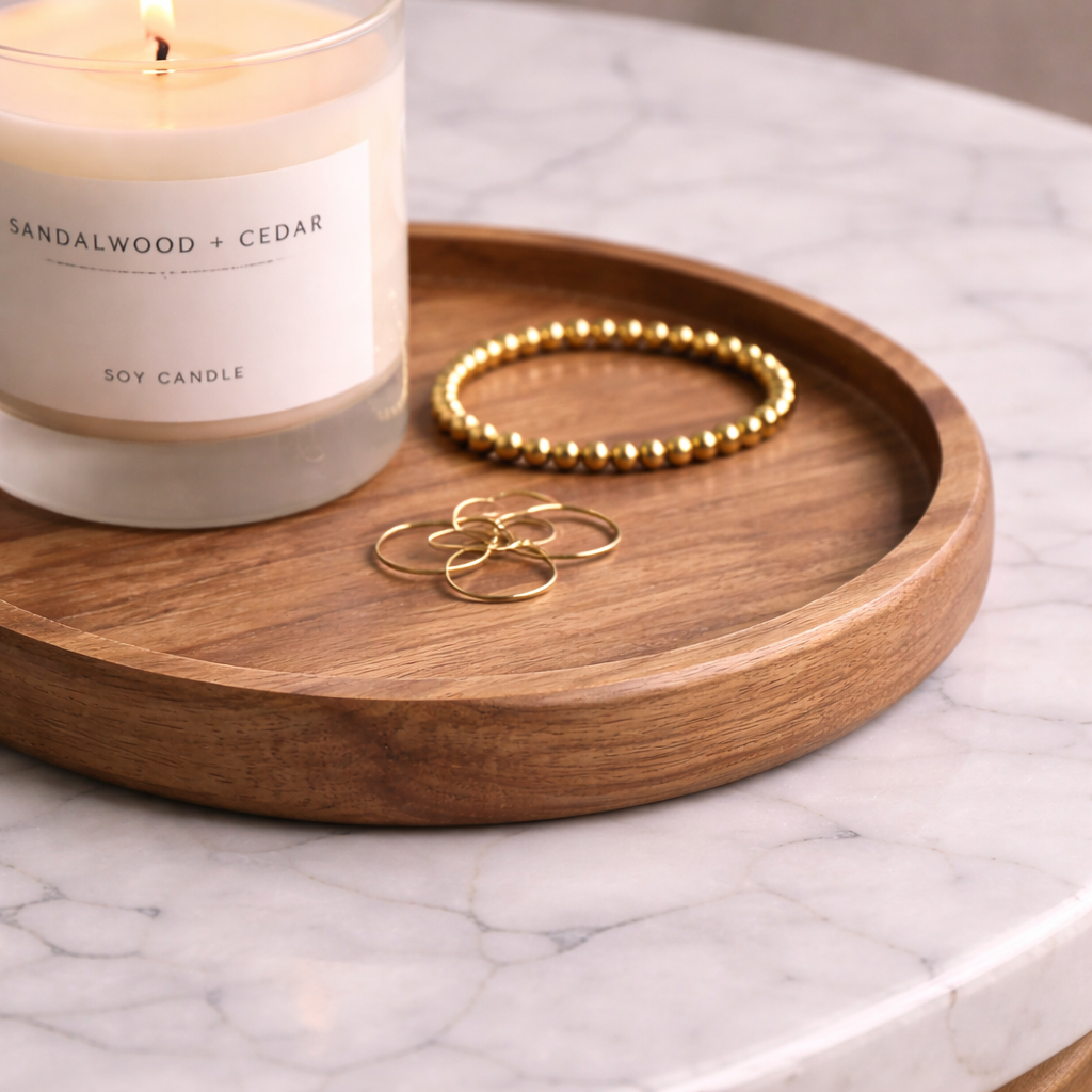 Soft Touch Mini Wooden Tray