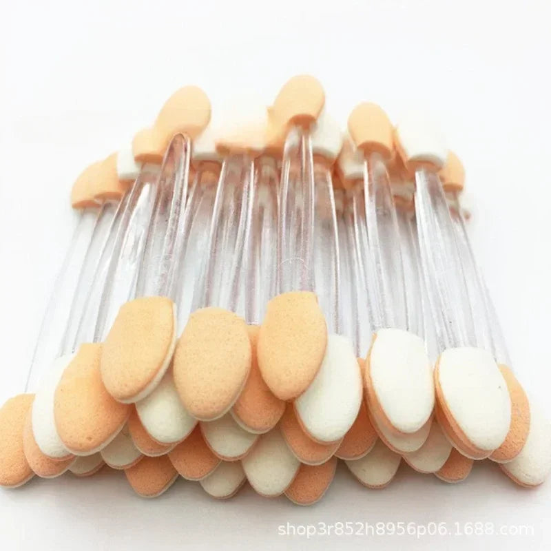 Hot Fashion 30/5Pcs Pro Sponge Stick Eye Shadow Brush Applicator Cosmetic Make up  Double-head Eyeshadow Brush For Women Makeups