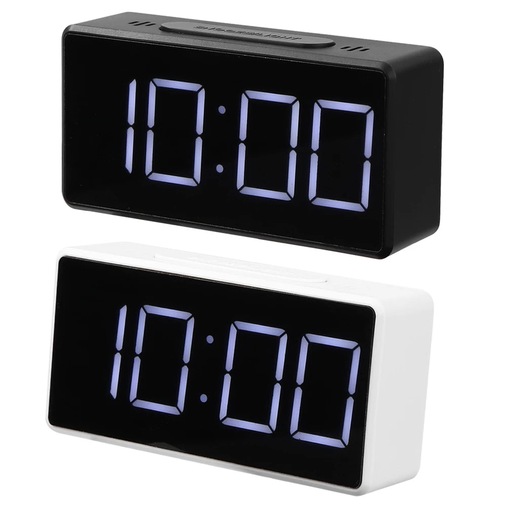 LED Mini Student Clock Usb Desktop Electronic Alarm Clock °c-℉ Temperature Tester-white Light 2 Levels Of Brightness