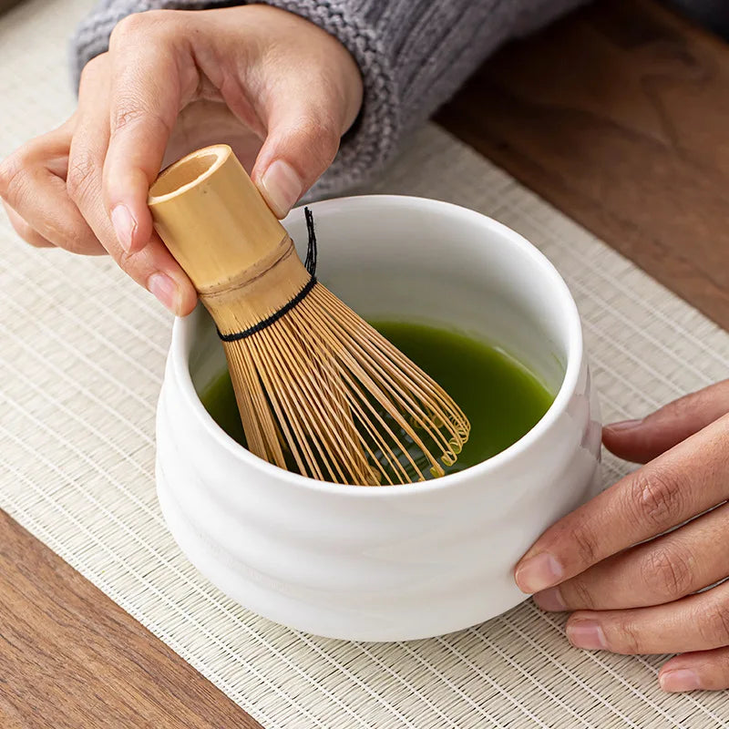 Ceramic Matcha Bowl Home Kitchen Anti-scald Insulated Tableware Salad Bowls Japanese Tea Ceremony Accessories Gifts