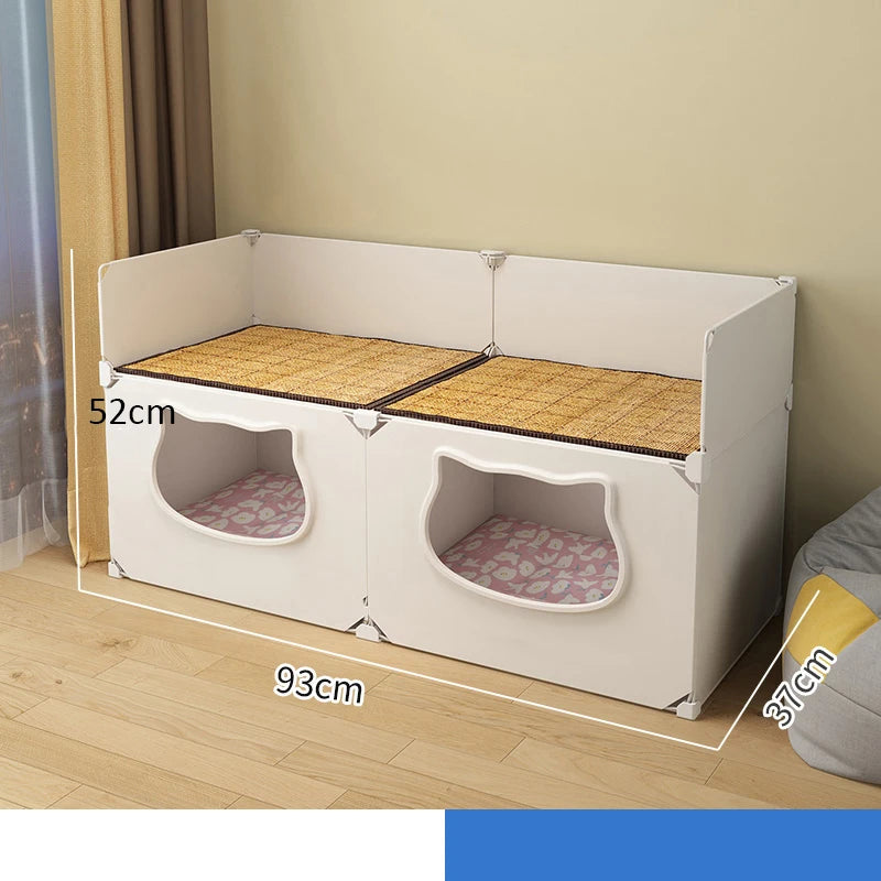 Cat Bed Detachable Cat Hiding House Comfortable Small Dog Nest Washable Cave Cats Beds Pet Supplies