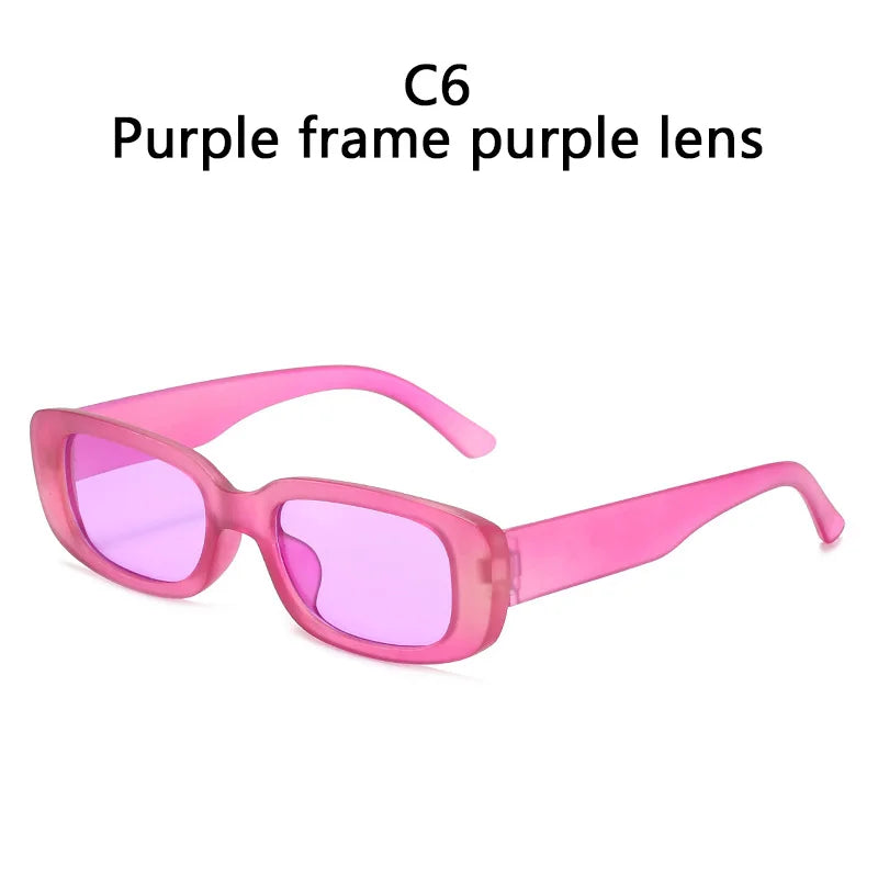 Small Rectangle Sunglasses Women Vintage Brand Designer Square Sun Glasses Shades Female UV400