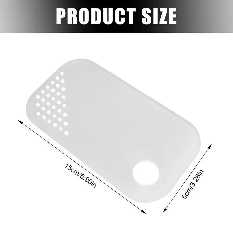 Mini Chopping Board Outdoor Cutting Board Rice Wash Water Drainer Baffle Portable Serving Board with Holes for Camping Picnic