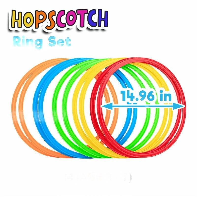 Rainbow Hopscotch Ring Set